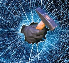 breaking glass